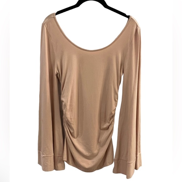 Boston Proper Women’s Flared Sleeve Top with Cinched Side Hem - Size S - Picture 1 of 7